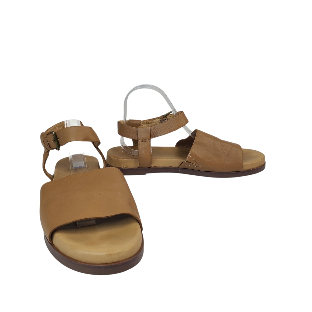 Madewell The Noelle Brown Leather Ankle Strap Comfort Sandals Size 9.5 - Picture 6 of 11